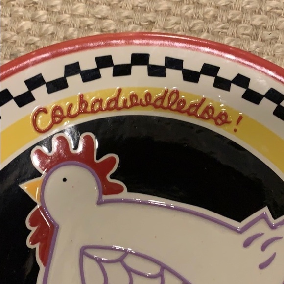 Southern Living @ Home Becky Denny Rooster & Hen Plates - Picture 5 of 7